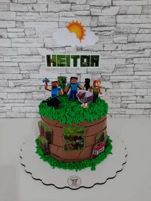 TOPO DE BOLO MINECRAFT Papel fotográfico 180g  4X0   