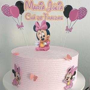 TOPO DE BOLO MINNIE Papel fotográfico 180g  4X0   